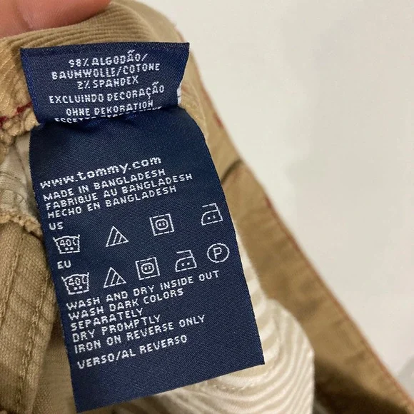 Tommy Hilfiger Corduroy Mini Skirt Women Size 8 Tan Preppy CLASSIC - Picture 10 of 10